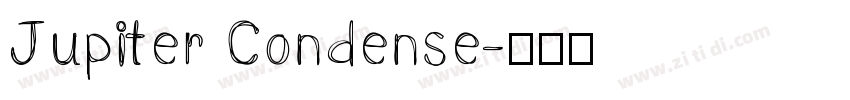 Jupiter Condense字体转换
